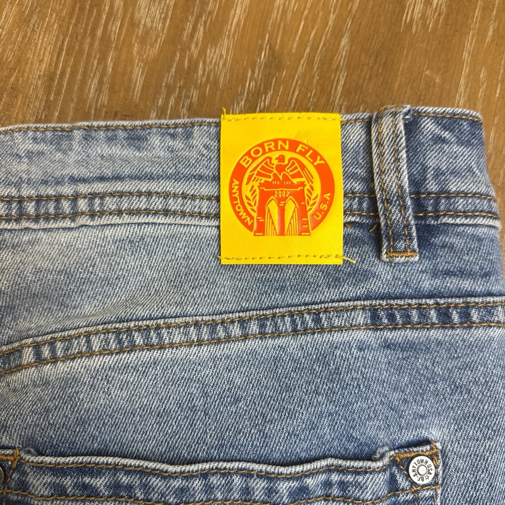 Born Fly Jeans With Patchwork Graphics - image 5